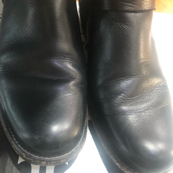 Frye Women’s Black Leather Phillip Harness Tall Boots Sz 7 - Picture 3 of 10